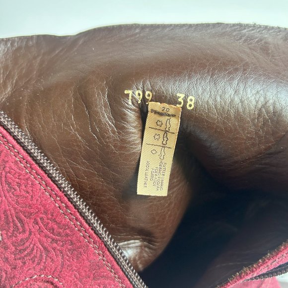 Neosens 38 Boot Red Leather Buttons Rococo Fantasy - Picture 4 of 9